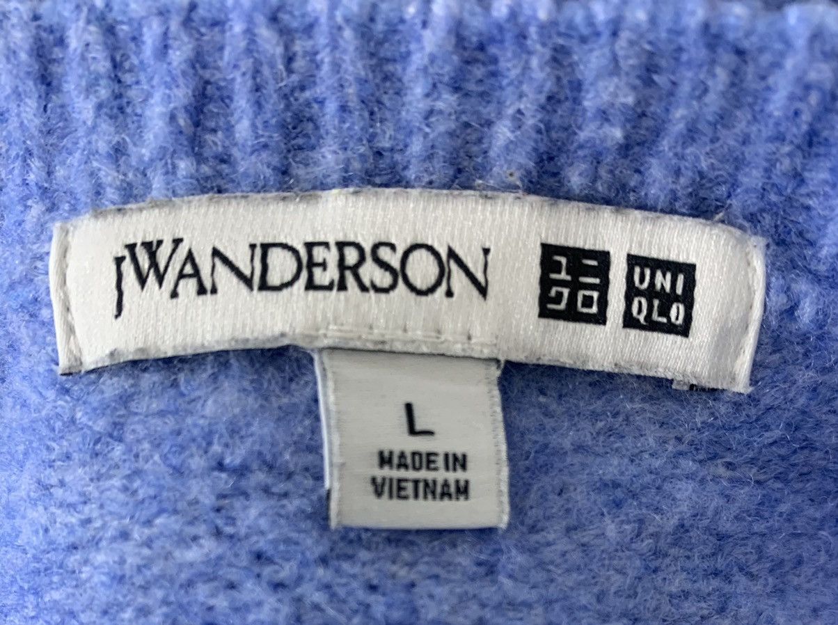 JW Anderson × Japanese Brand × Uniqlo Uniqlo J.W Anderson Japanese Brand Sweatshirt Colour Blue Size L / US 10 / IT 46 - 8 Thumbnail