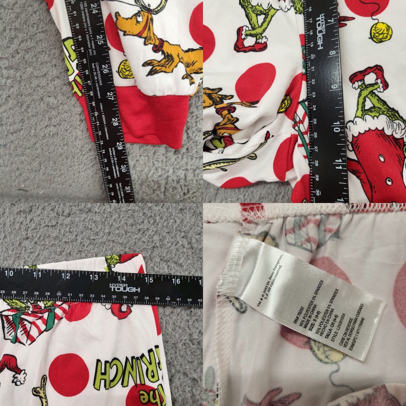 Vintage THE GRINCH DR.SEUSS Pajamas Women's Sz S Red/green Christmas 2 Piece Set Pajama Set Shirt? No. Size ONE SIZE - 10 Thumbnail