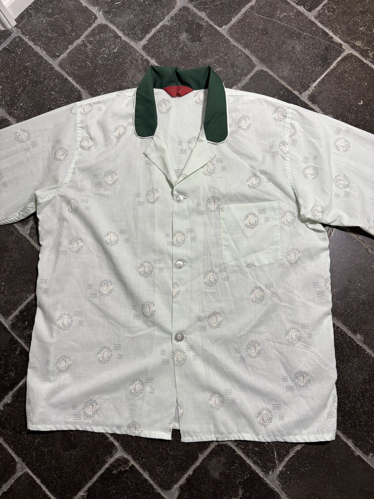 Vintage True Vintage Pajama Set 60s 70s Matching PJs Two Piece Suit Size US 32 / EU 48 - 7 Thumbnail