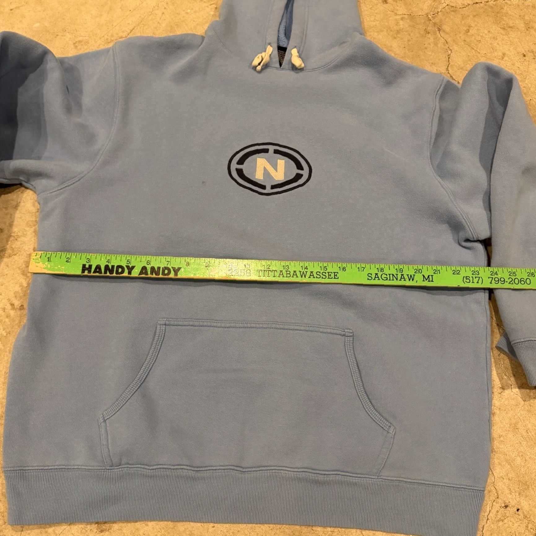 Nautica VINTAGE Nautica Hoodie Sweatshirt Men XL Blue Center Logo Logo Pullover 90s Sweatshirt 90s Mens XL Size US XL / EU 56 / 4 - 7 Thumbnail