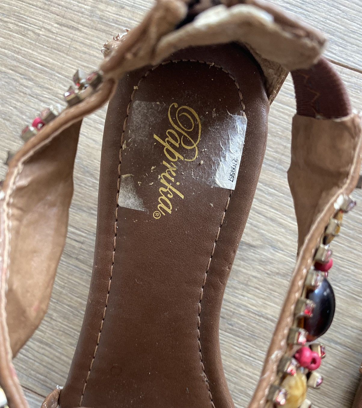 Other VINTAGE PAPRIKA BEADED EMBELLISHED SANDALS Size US 7 / IT 37 - 5 Thumbnail