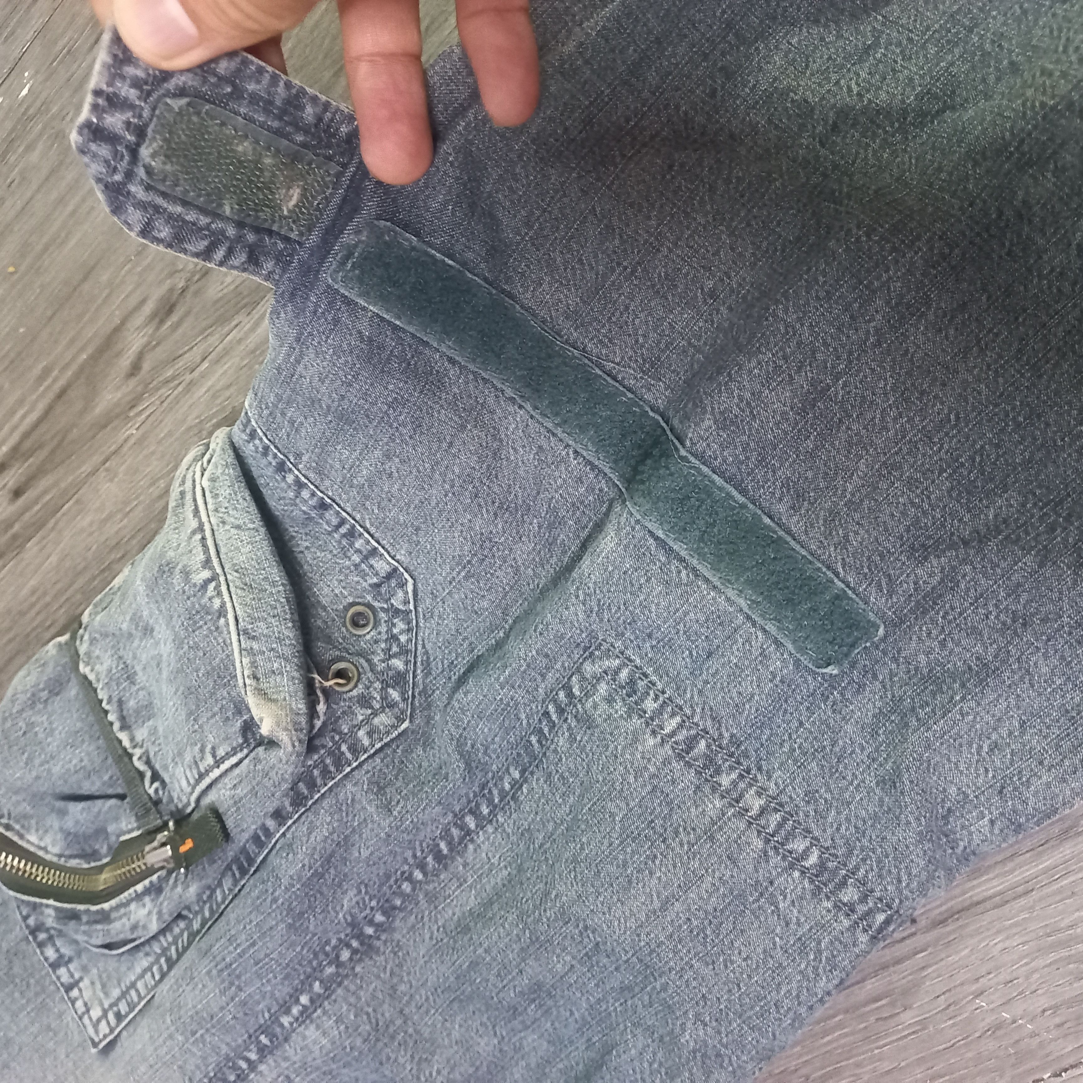 Designer × Japanese Brand Multi pocket baggy jeans Size 31" - 3 Thumbnail
