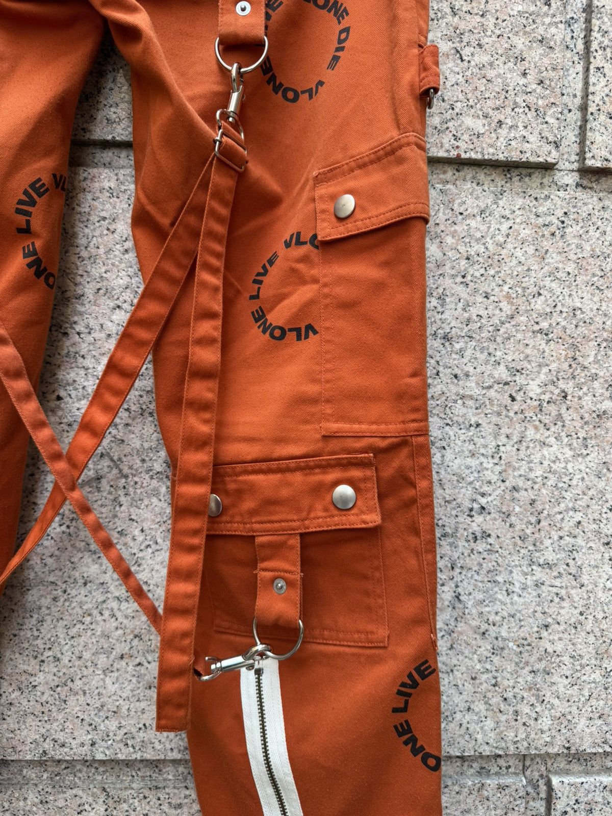 Vlone Vlone bondage pants orange M Size US 31 - 9 Thumbnail