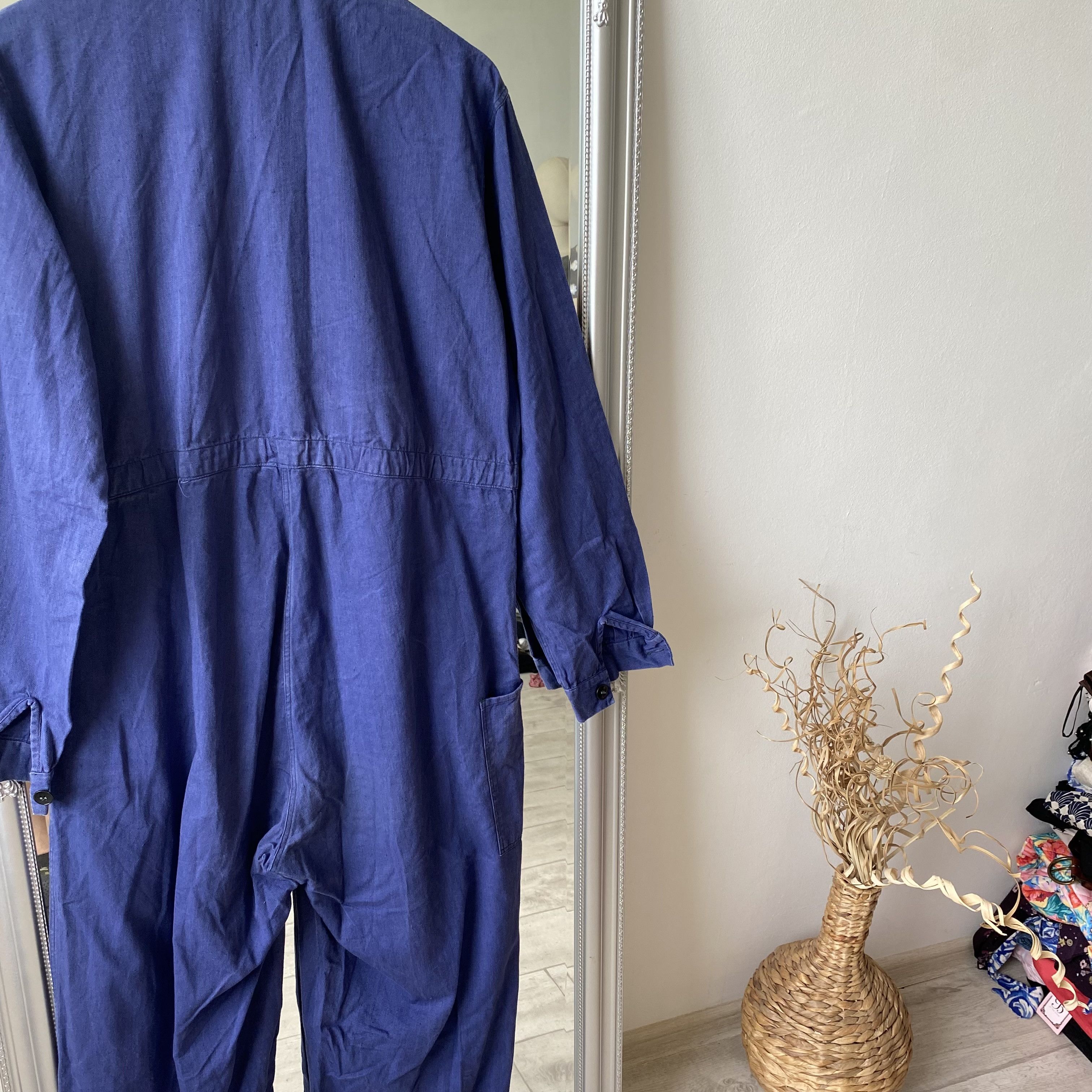 Le Laboureur ⚙️ Vintage 80s Sanfor Faded French Coverall Jumpsuit Vetra Size US 32 / EU 48 - 8 Thumbnail