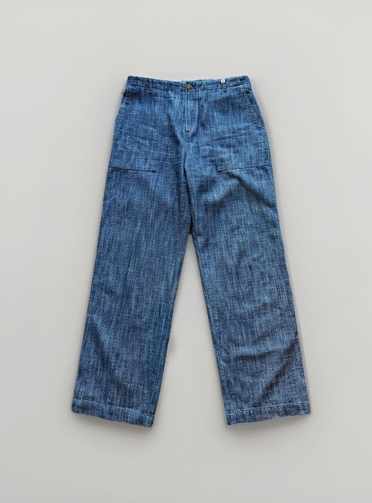 Vintage Myths Mens Baggy Wide Leg Denim Pants Trousers Jeans Style Size US 30 / EU 46 - 1 Thumbnail
