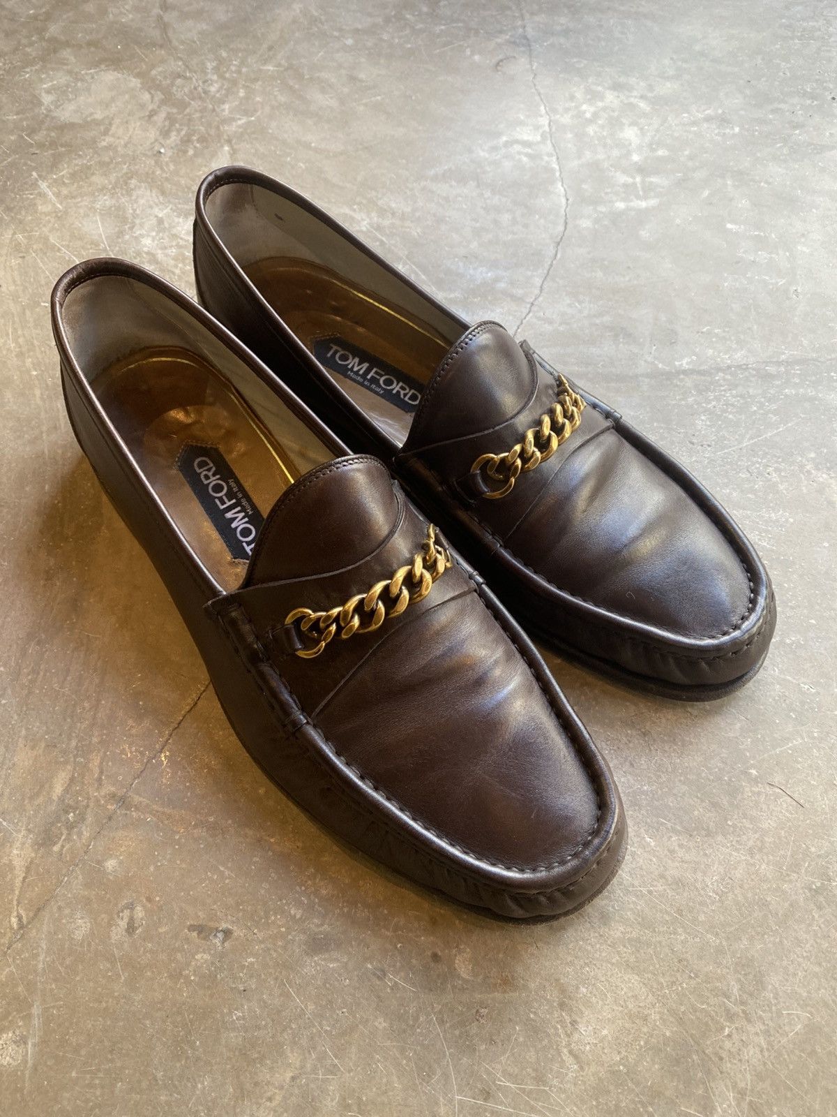 Tom Ford Tom Ford York Chain Brown Loafers Size US 7.5 / EU 40-41 - 1 Thumbnail