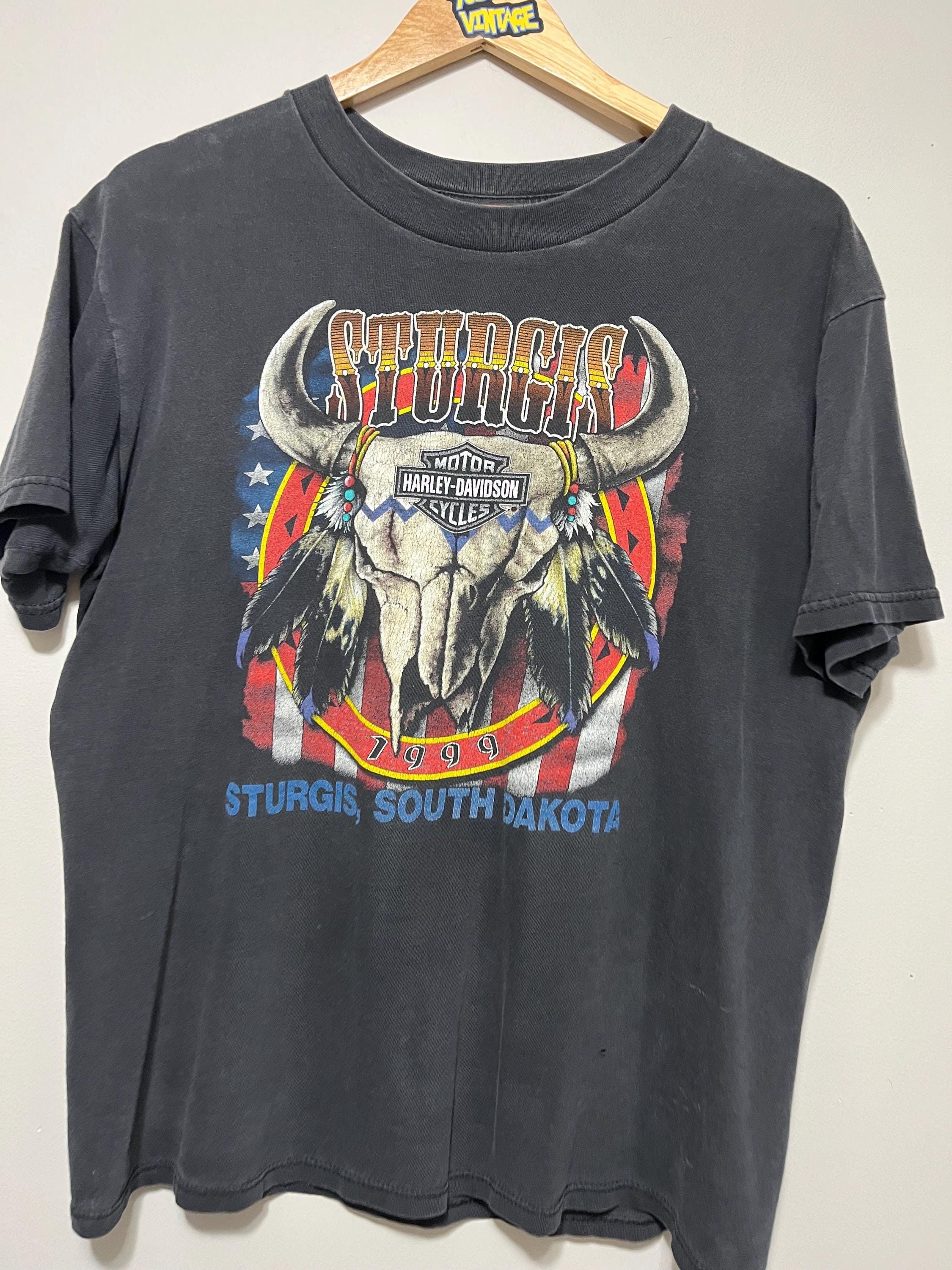 Vintage Vintage Harley Davidson Sturgis Bike Rally 1999 T-shirt Size US L / EU 52-54 / 3 - 2 Thumbnail