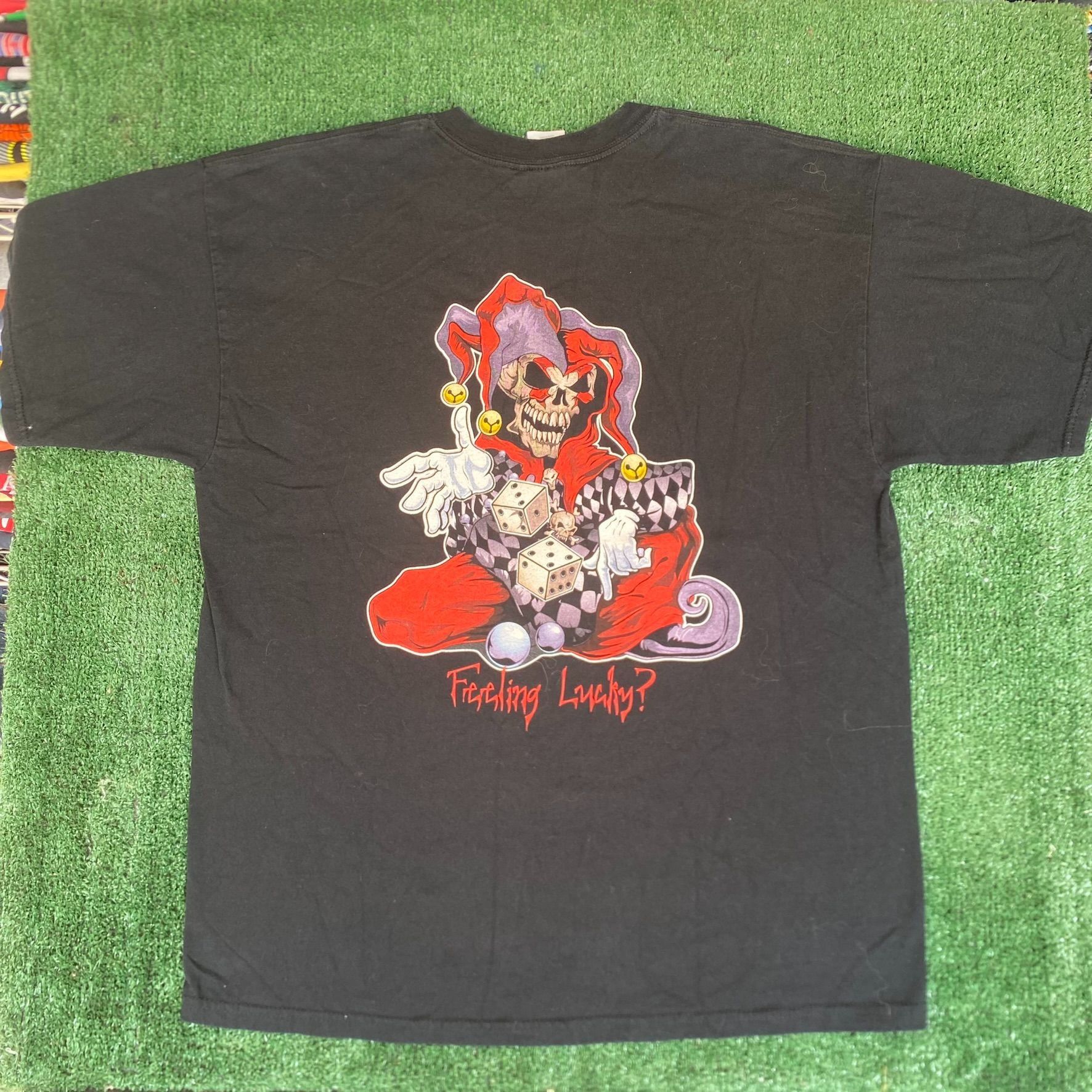 Vintage Vintage Y2K Joker Skull Shirt Jester Punk Biker Choppers Tee Size US XL / EU 56 / 4 - 5 Thumbnail
