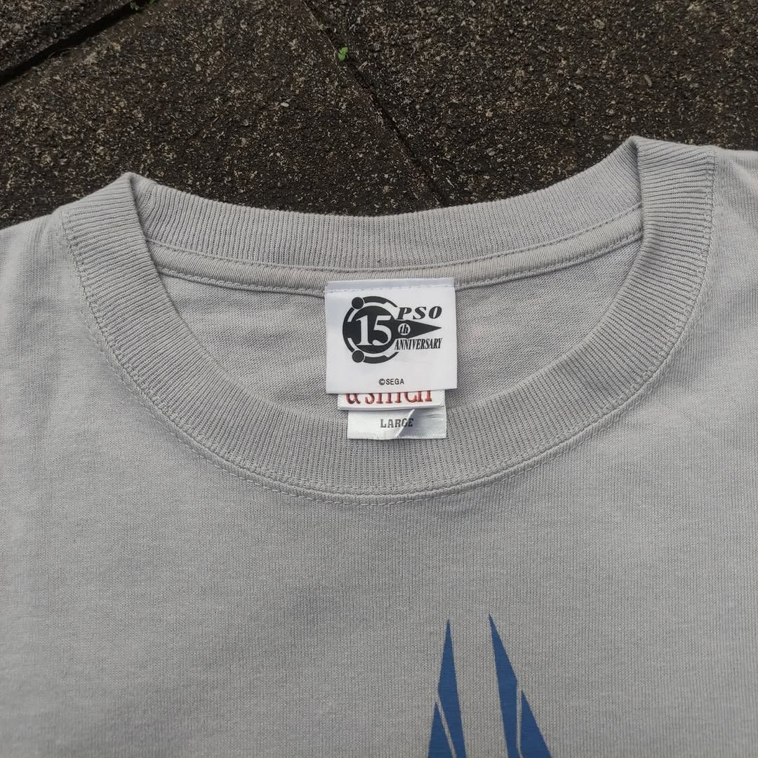 Anime Phantasy Star Online 15th Anniversary 2015 Game Tee Size US L / EU 52-54 / 3 - 3 Thumbnail