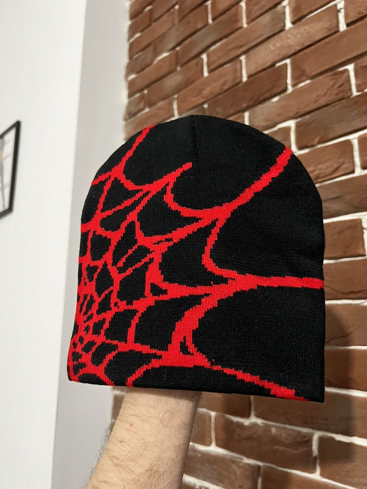 Spyder Vintage Y2k Spyder Spiderweb Spider Beanie Alternative Hype Size ONE SIZE - 1 Thumbnail