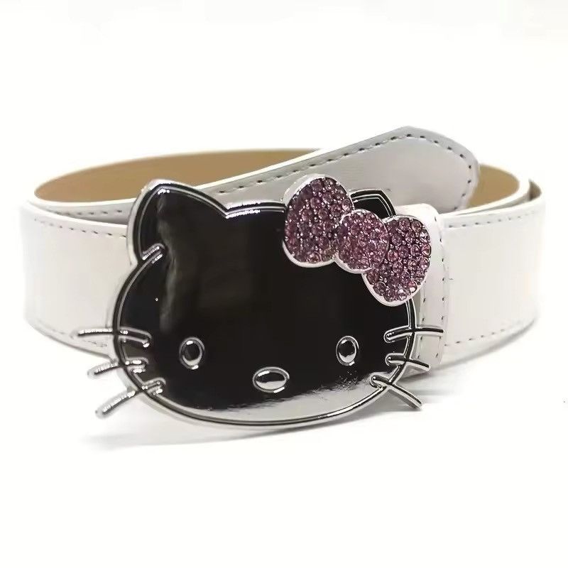 Japanese Brand y2k 2000s Hello Kitty rhinestone grunge goth emo punk belt Size ONE SIZE - 1 Thumbnail