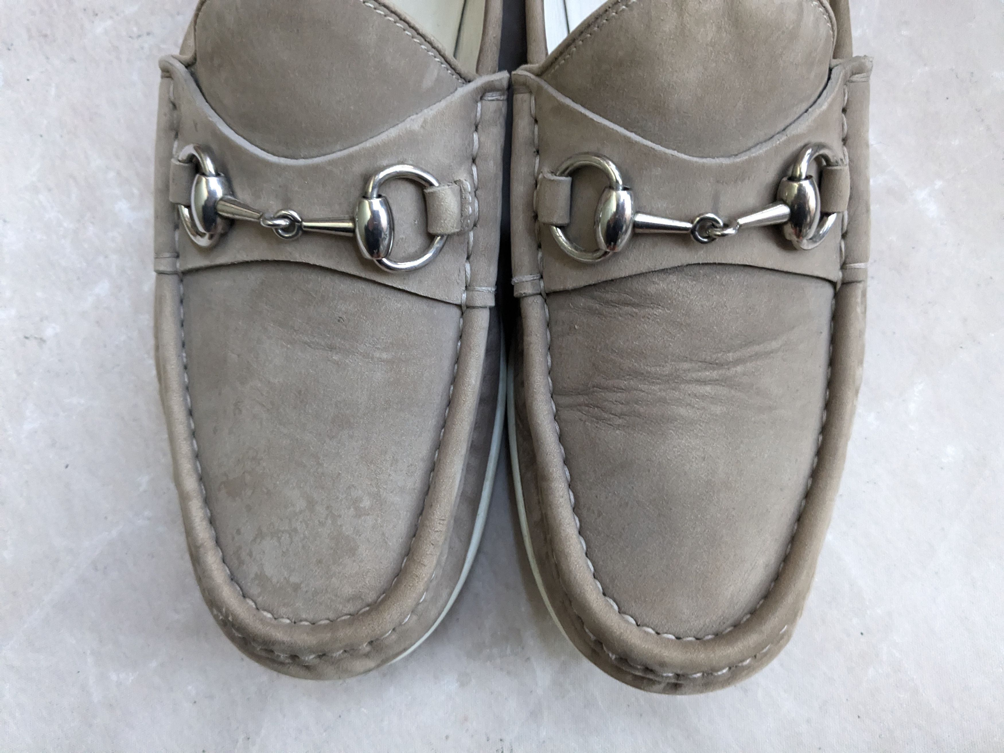 Gucci Gucci Horsebit Loafers Gray 8 Leather Size US 8 / EU 41 - 3 Thumbnail