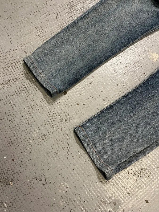 Balmain 2010s Balmain Blue Biker Denim Jeans Size US 30 / EU 46 - 6 Thumbnail