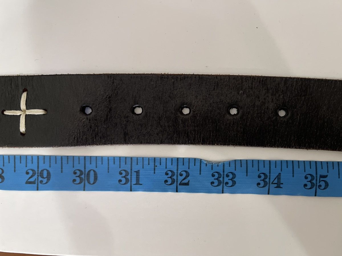 Vintage Vintage Handmade Rockabilly Leather Belt Size 30 - 10 Thumbnail
