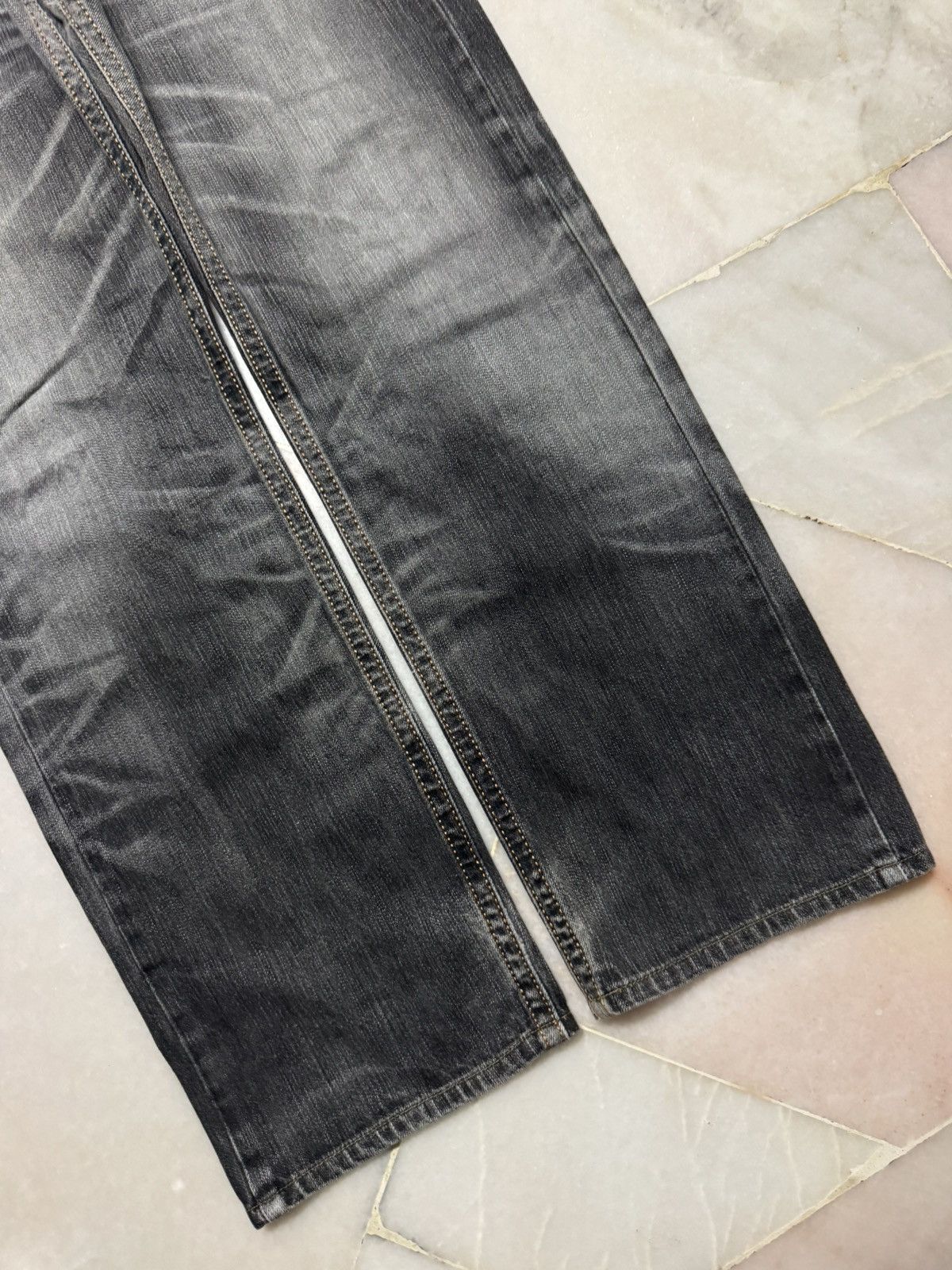 Japanese Brand 💥THRASHED💥90s STYLE EDWIN XV SICK SANDWASHED RARE FADES Size US 35 - 6 Thumbnail