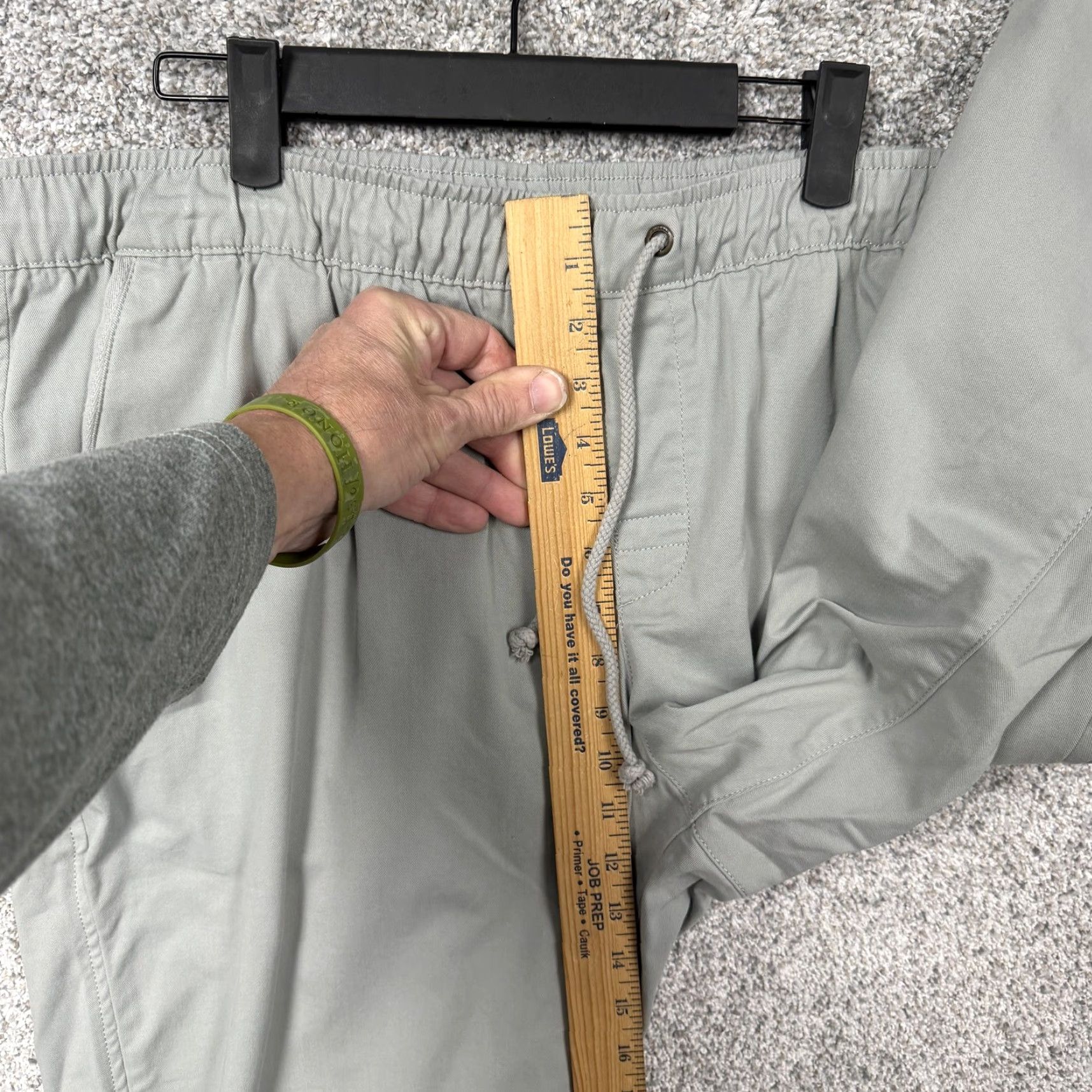 Vintage L.L.Bean Pants Mens XL 38x30 Sage Green Jogger Pull On Travel Standard Fit Size US 36 / EU 52 - 5 Thumbnail