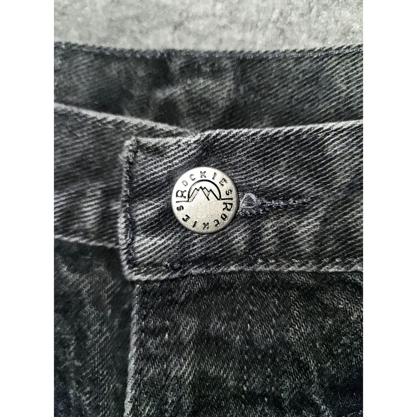 Vintage VINTAGE Rockies Jeans Women's 17/18 Straight Leg High Rise Black Inseam 32 90's Size 38" / US 16 / IT 52 - 6 Thumbnail