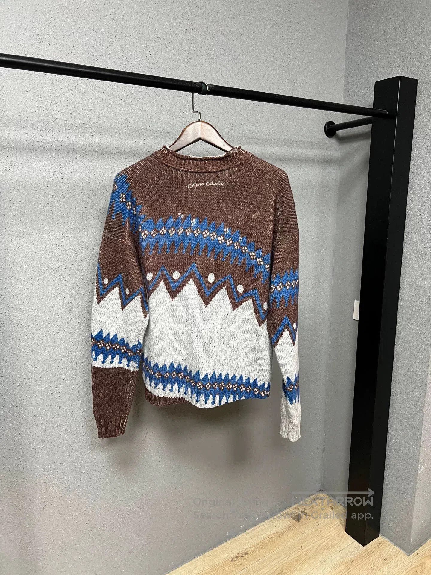 Acne Studios acne studios knit cardigan in brown and white. Size S / US 4 / IT 40 - 2 Thumbnail