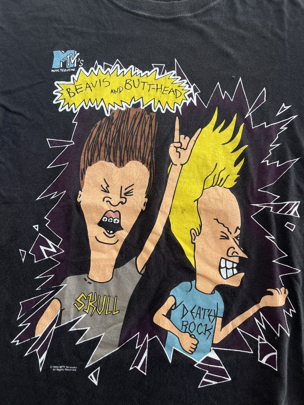 Mtv × Vintage Vintage Beavis And Butt-Head 1994’s MTV Networks Tshirt Size US M / EU 48-50 / 2 - 6 Thumbnail