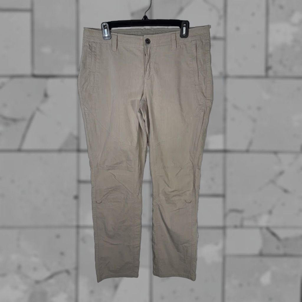 Vintage KUHL Lightweight Cotton Blend Women's Hiking Pants 10R Light Beige Size 32" / US 10 / IT 46 - 1 Thumbnail