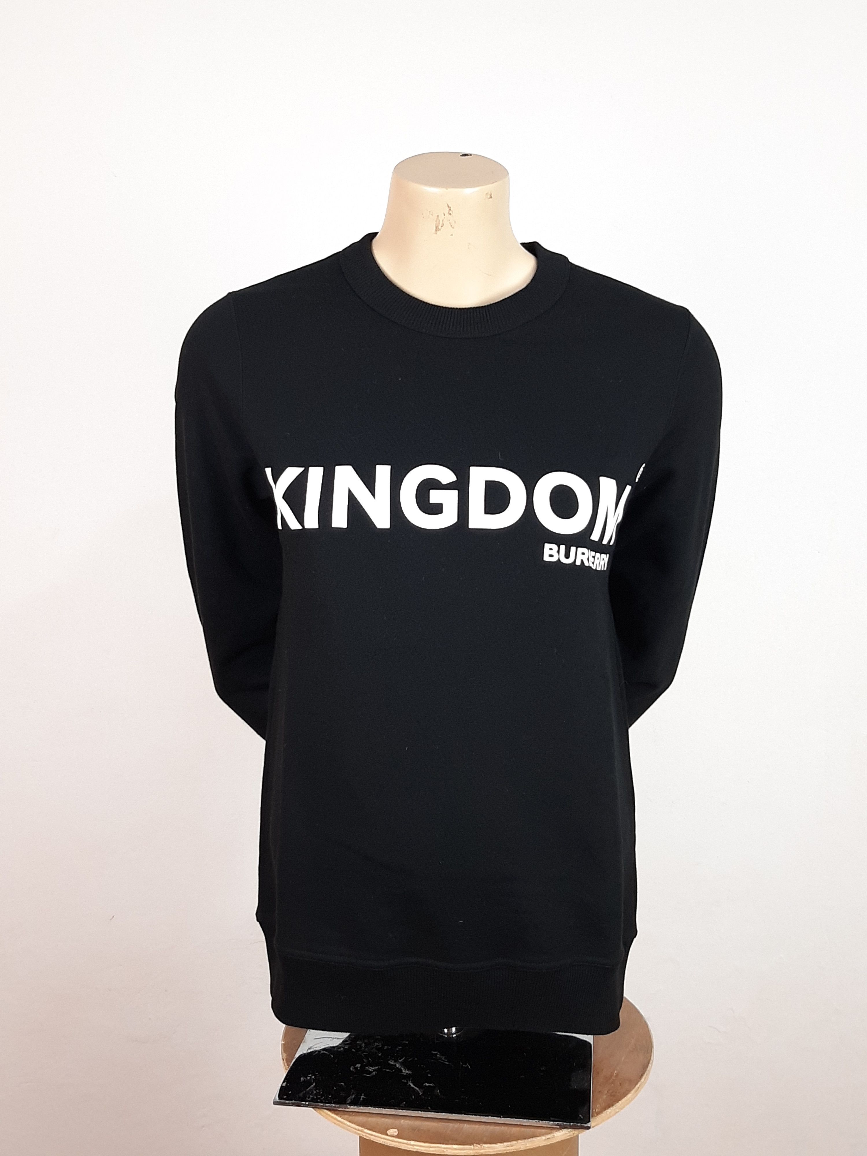 Burberry Burberry Kingdom Print Sweatshirt Crew Black XS Women's Size XS / US 0-2 / IT 36-38 - 2 Thumbnail