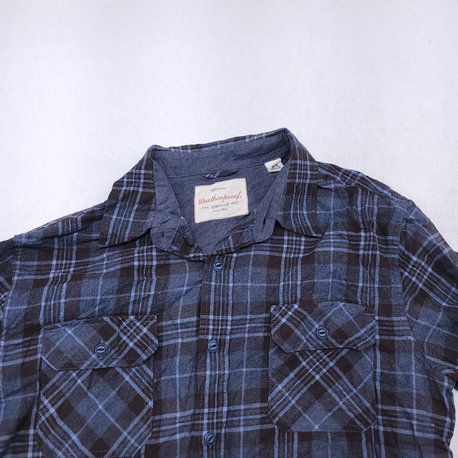 Weatherproof Weatherproof Tartan Flannel Casual Shirt Womens Size M Blue Size M / US 6-8 / IT 42-44 - 1 Thumbnail