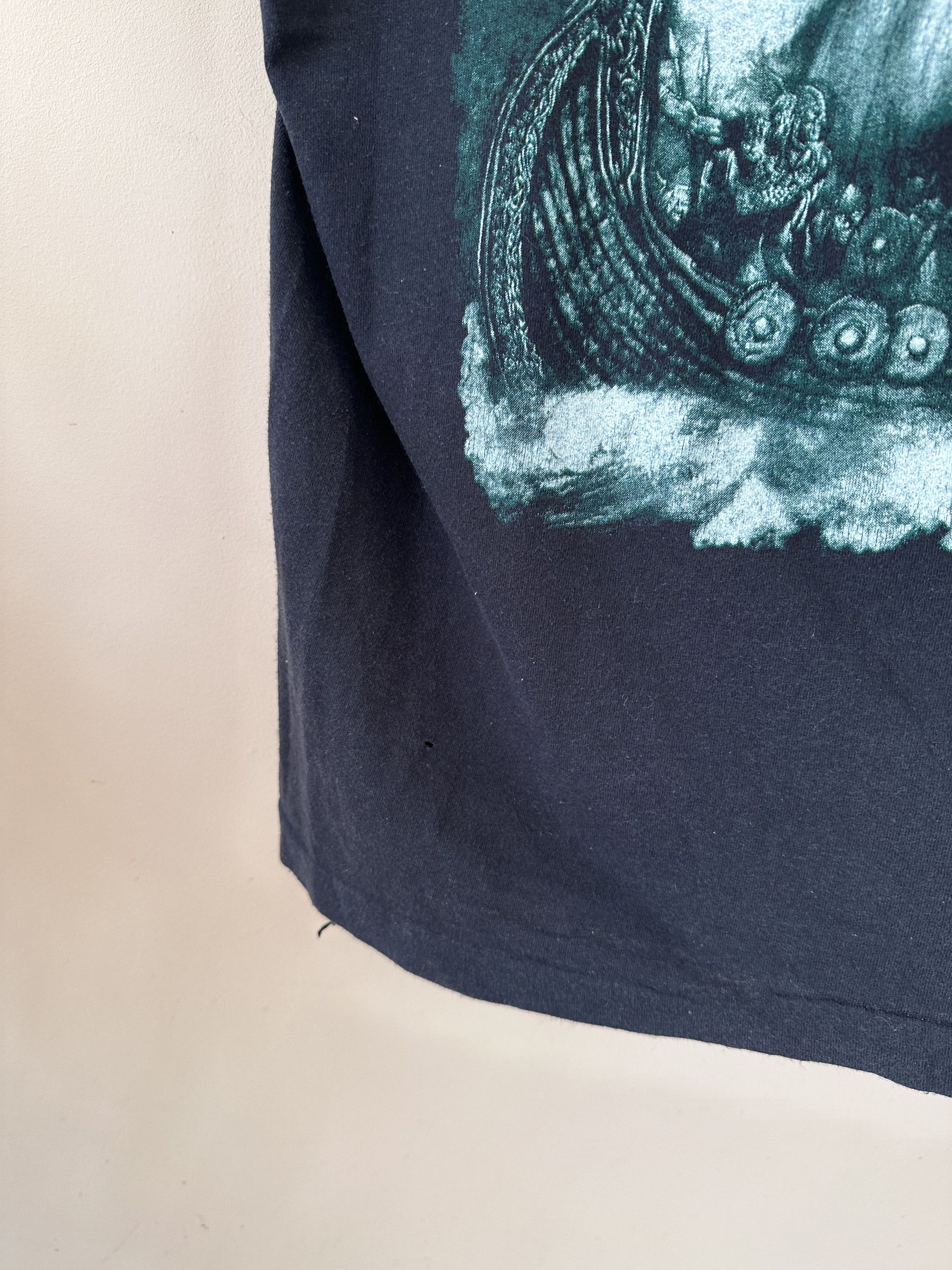 Band Tees × Vintage Vintage Unleashed Across the Open Sea tee rock metal Size US M / EU 48-50 / 2 - 7 Thumbnail