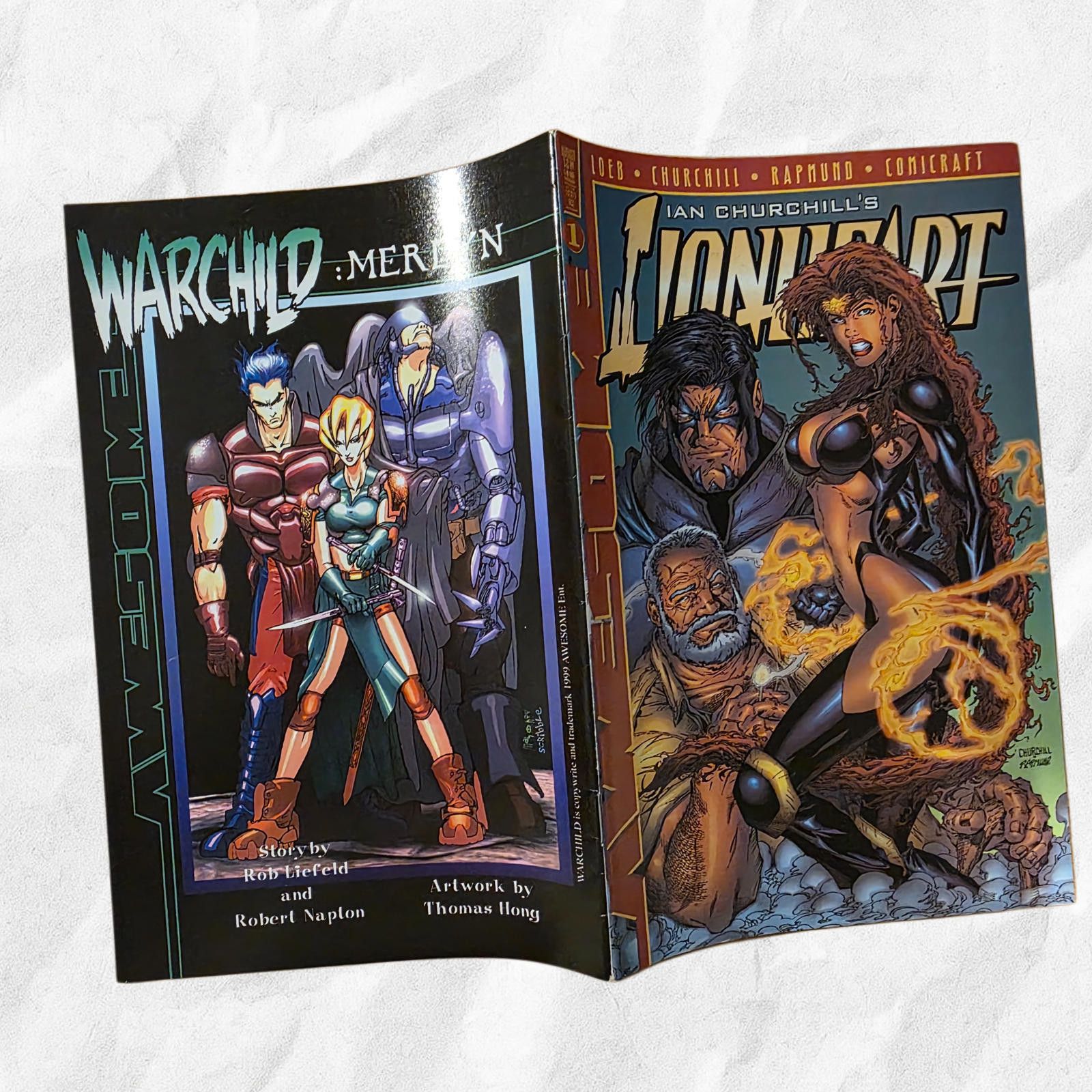 Fucking Awesome Lionheart #1 NM 1999 Churchill Variant Awesome Comic (C) Size ONE SIZE - 4 Thumbnail