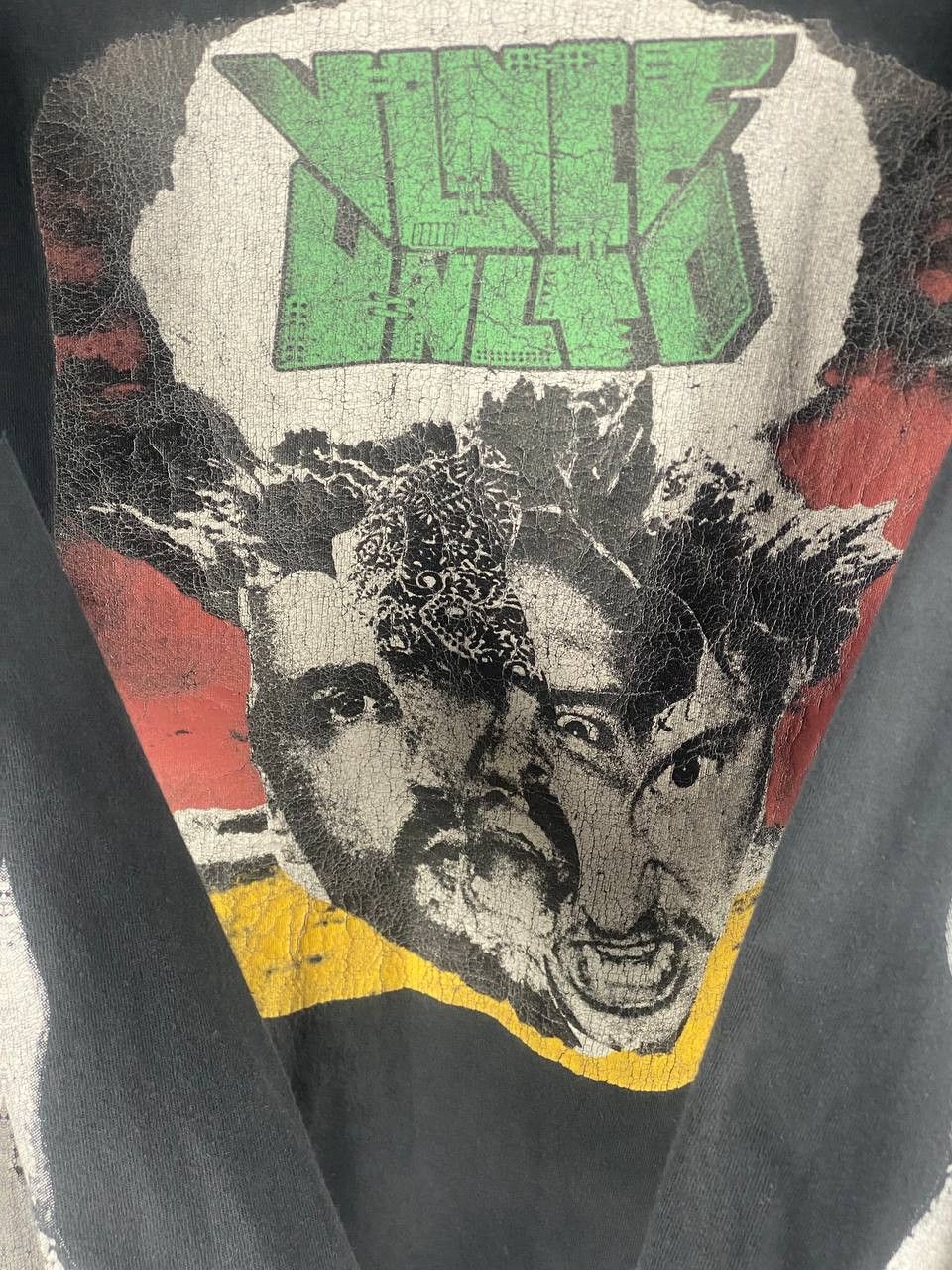 Rap Tees × Vintage Vintage Rap Streetwear Violence Tour T-Shirt Faded Black Size US XL / EU 56 / 4 - 5 Thumbnail