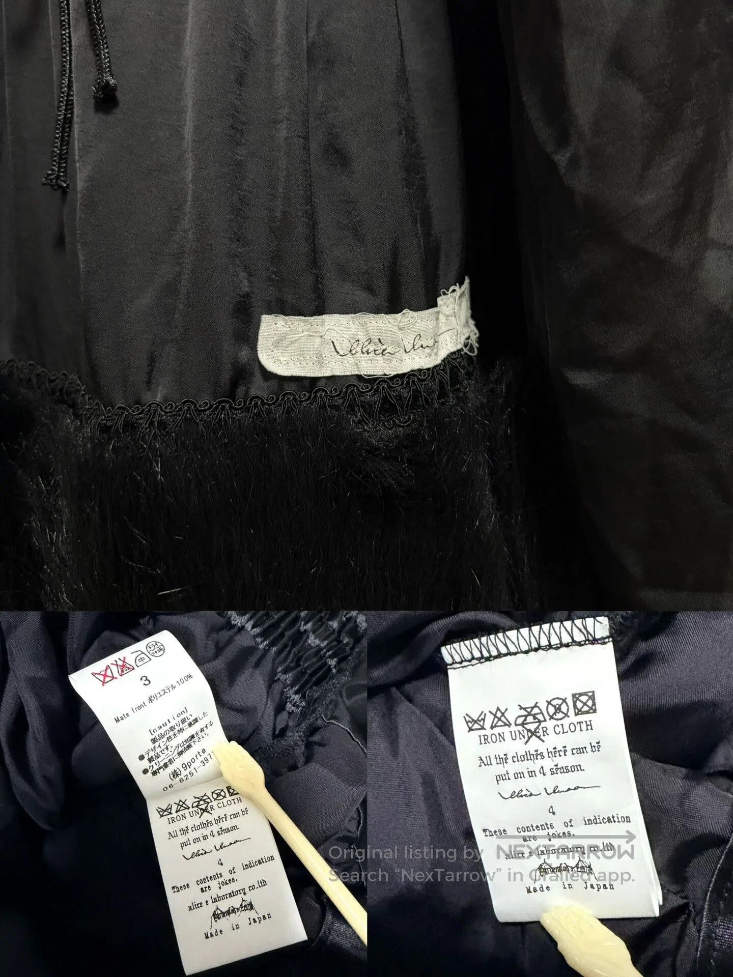 Alice Waese Aliceauaa Fur Lace Slip Dress. Size L / US 10 / IT 46 - 9 Thumbnail