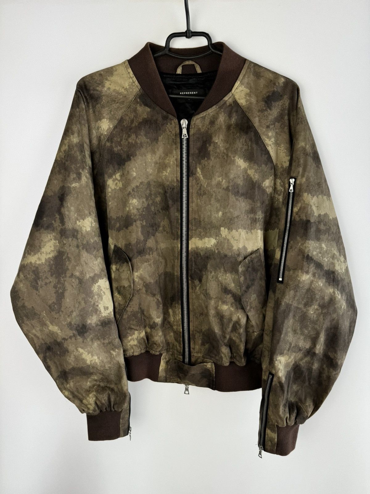 Represent Clo. Represent Clo Wax Bomber Jacket Size L Size US L / EU 52-54 / 3 - 1 Thumbnail