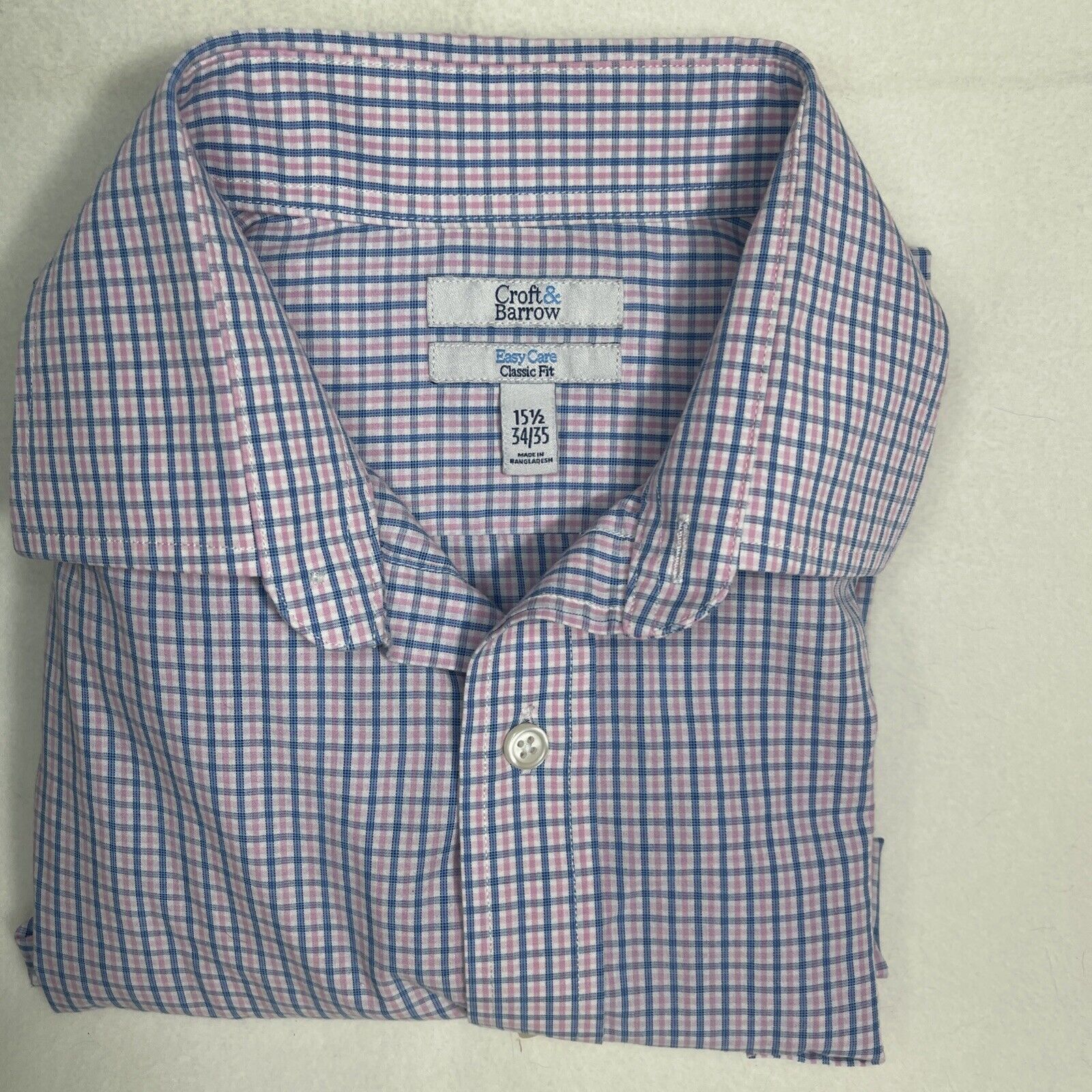 Croft & Barrow Croft & Barrow Shirt, Men's 15.5 34/35, Blue White, Striped Size US L / EU 52-54 / 3 - 6 Thumbnail