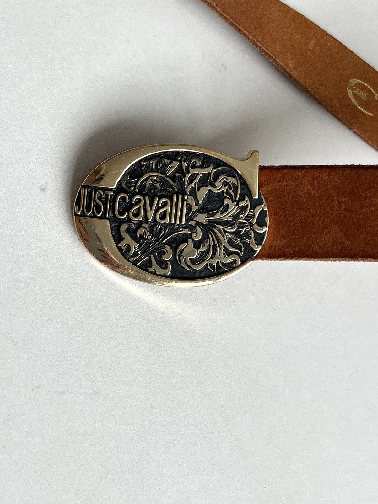 Just Cavalli × Roberto Cavalli Vintage Roberto Cavalli “Just Cavalli” Golden Tone Belt Size ONE SIZE - 5 Thumbnail