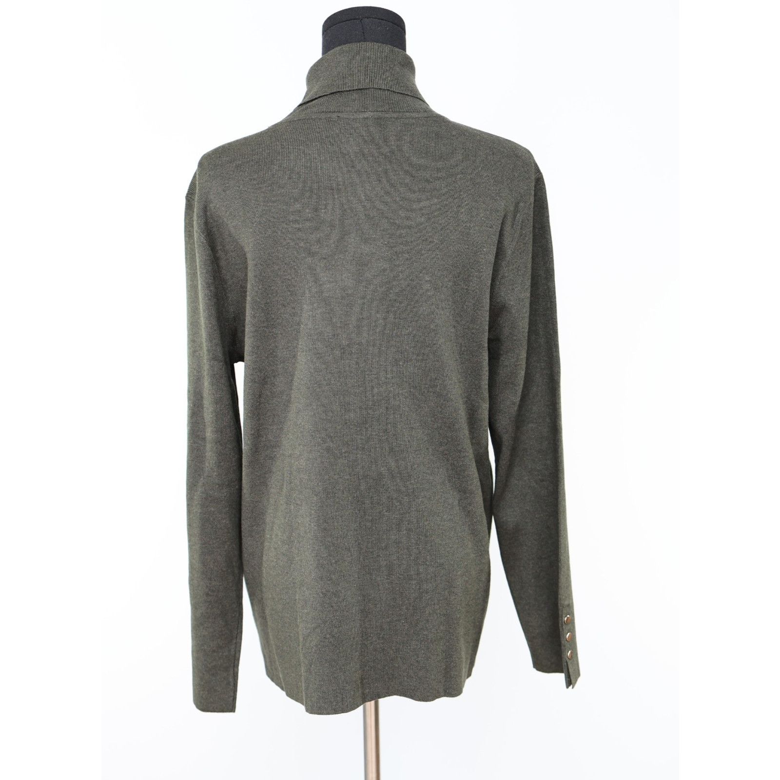 Chicos NWT CHICO'S Ecovero Long Sleeve Turtleneck Sweater Sz L $69 Size L / US 10 / IT 46 - 4 Thumbnail