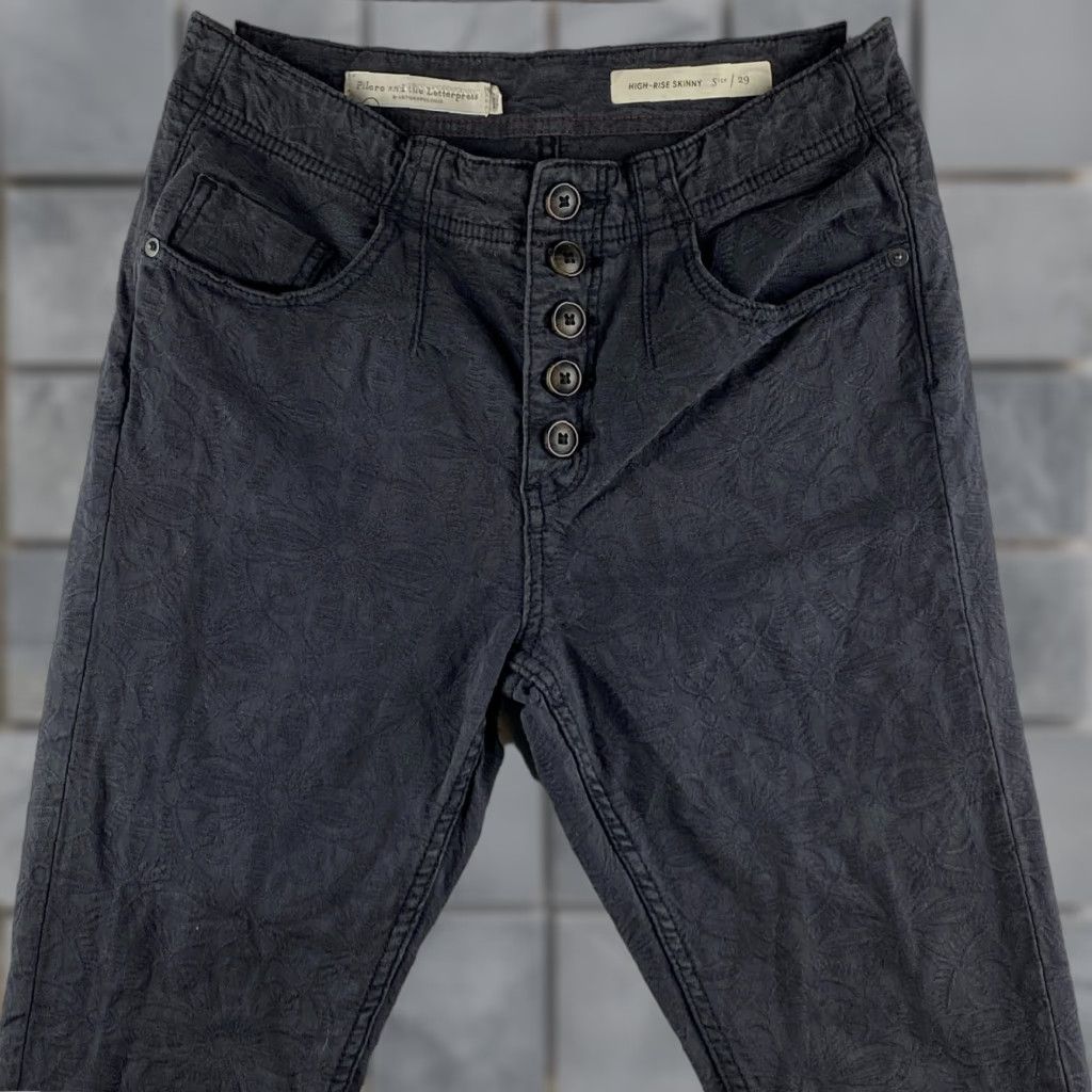 Anthropologie Anthropologie Pilcro And The Letter Press Pants Women's Black High-Rise Skinny 29 Pants Size 29" - 1 Thumbnail