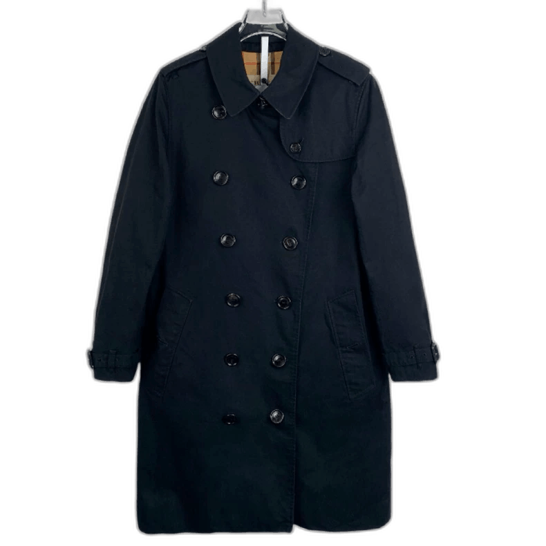 Burberry Burberry Double-Breasted Cotton Black Trench Coat Size M / US 6-8 / IT 42-44 - 1 Thumbnail