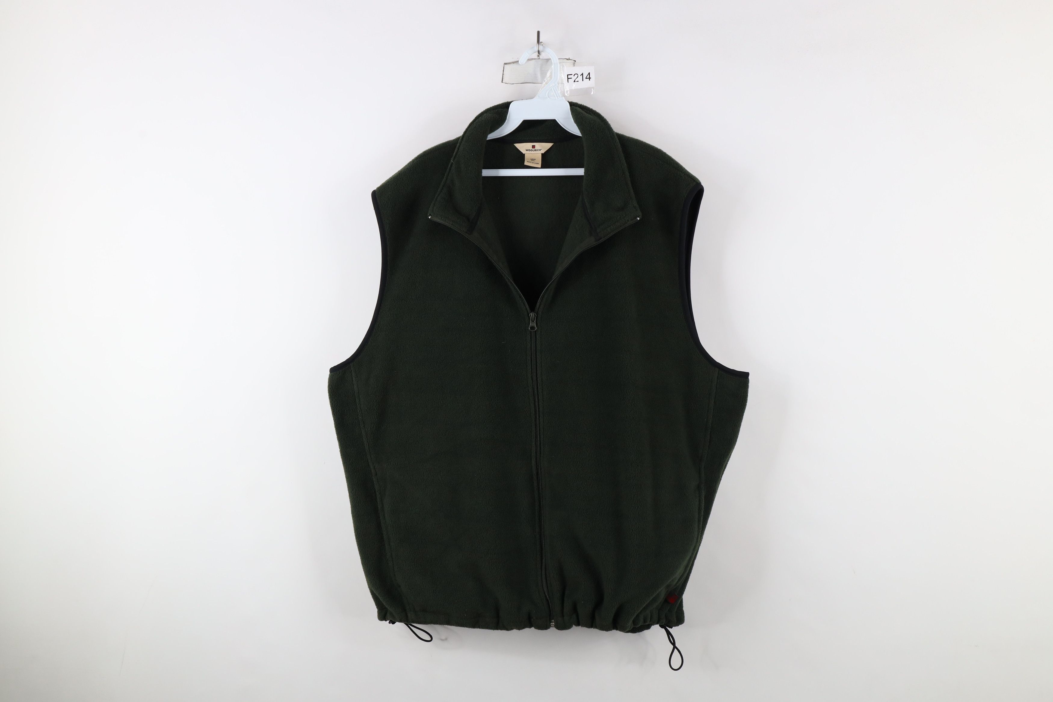 Vintage × Woolrich Woolen Mills Vintage Woolrich Blank Full Zip Fleece Vest Jacket Green Size US XXL / EU 58 / 5 - 1 Thumbnail