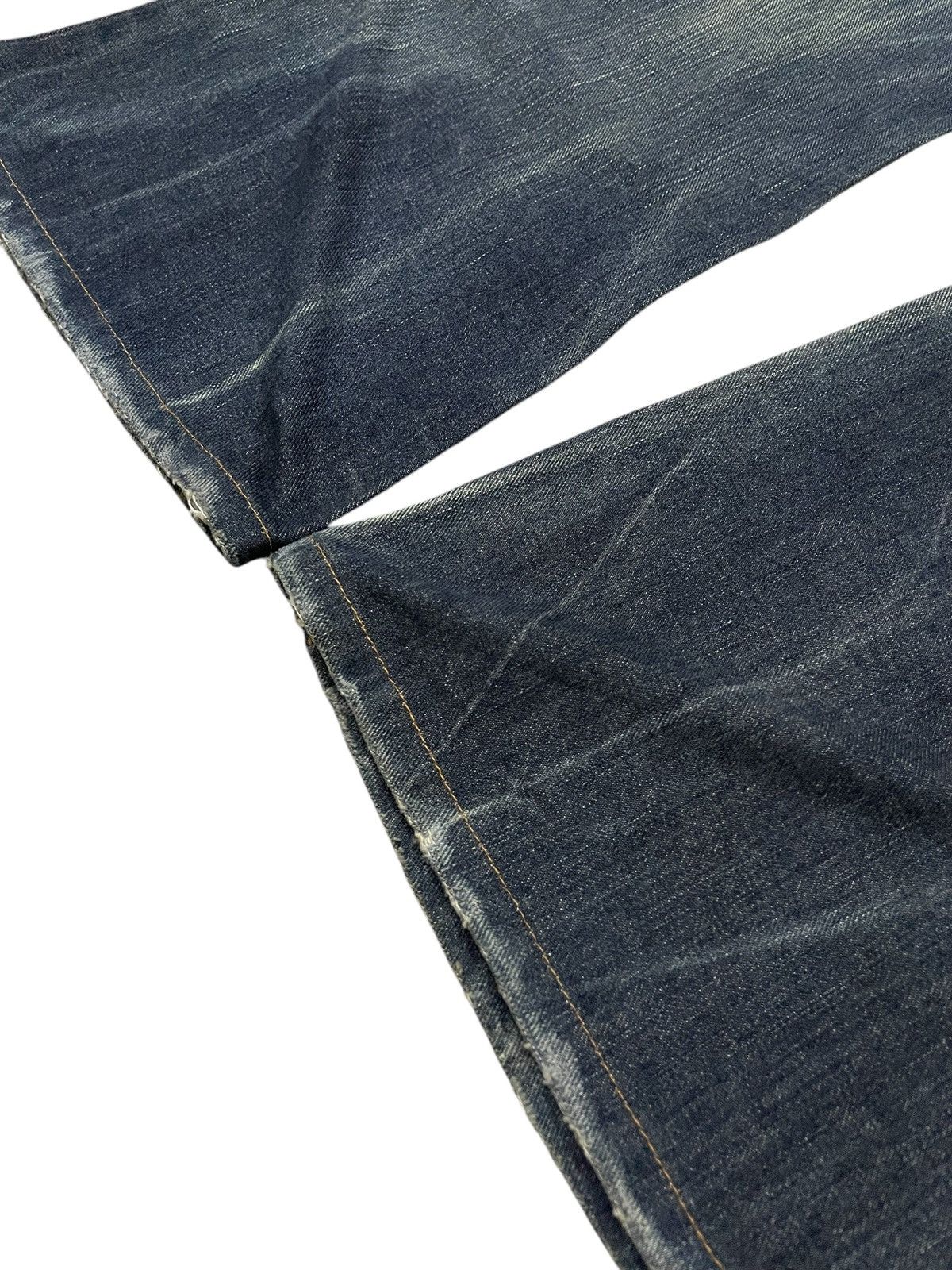 Hysteric Glamour × Japanese Brand LLC Japan Studded Mud Wash Embellished Flare Wide Leg Jeans Size US 29 - 18 Thumbnail