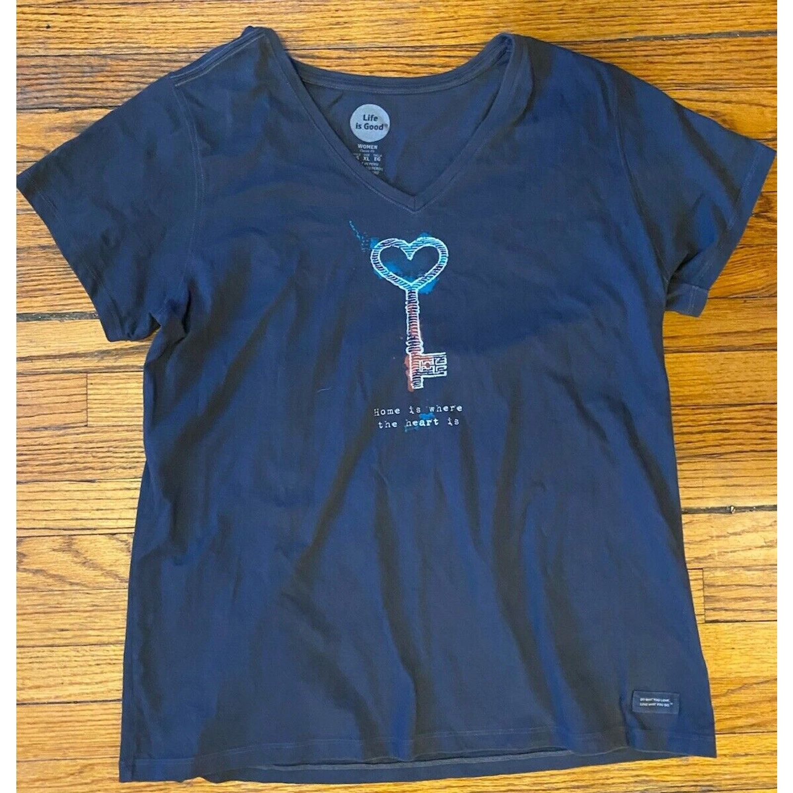 Life is Good Life Is Good T Shirt Women’s Medium Classic Fit Dark Gray Size M / US 6-8 / IT 42-44 - 1 Thumbnail