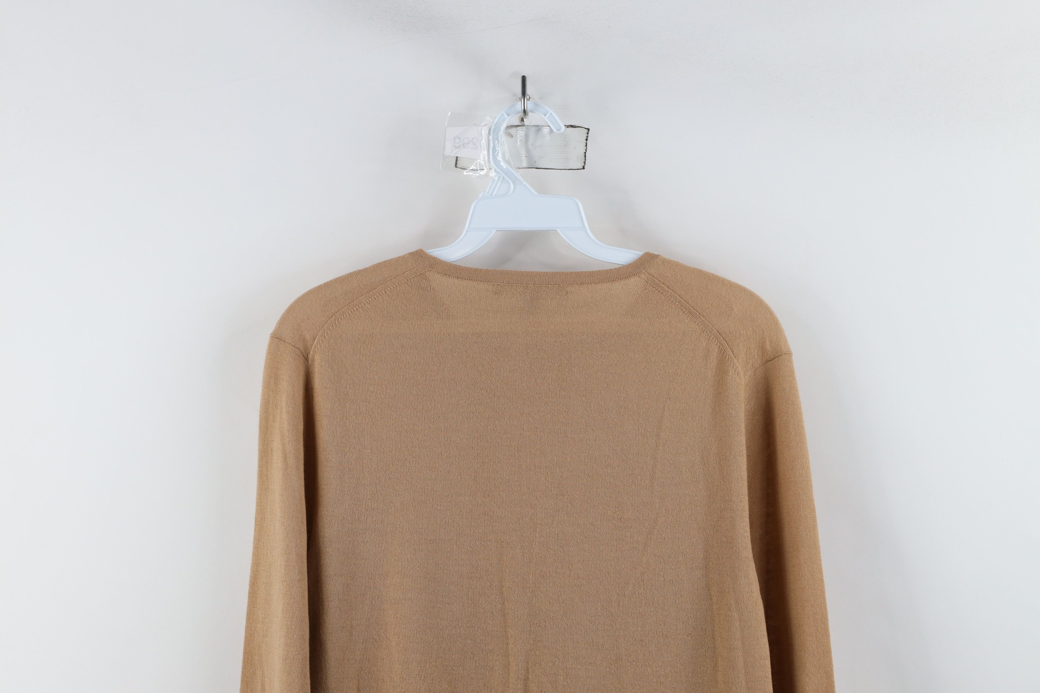Neiman Marcus × Vintage Neiman Marcus Blank Soft Cashmere Knit Ribbed Sweater Beige Size L / US 10 / IT 46 - 11 Thumbnail