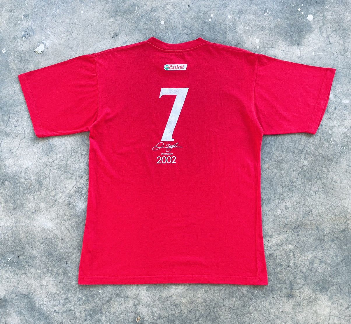 Vintage Vintage David Beckham By Castrol Tees Size US M / EU 48-50 / 2 - 2 Thumbnail