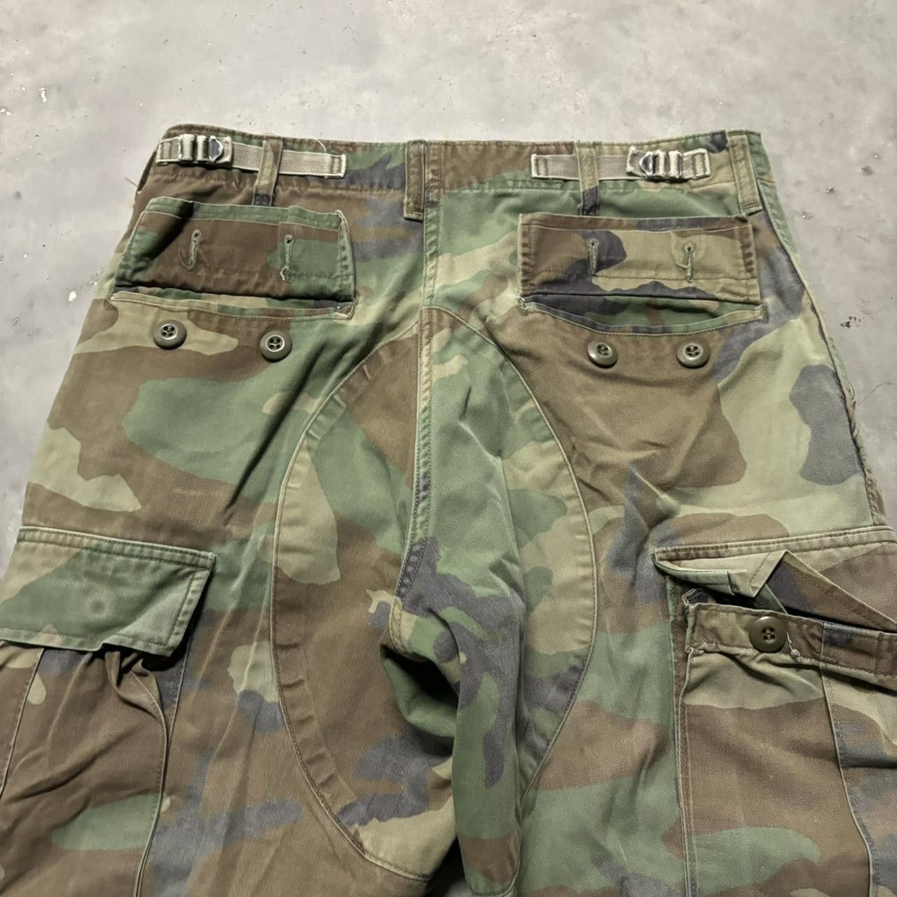 Japanese Brand × Vintage Crazy Vintage Y2K/2000s Faded Military Army Camo Skater Cargo Pants! Size US 30 / EU 46 - 7 Thumbnail