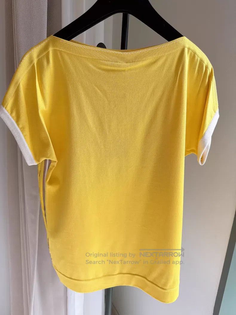 Hermes Hermes Silk Printed and Knit Paneling Top Size XS / US 0-2 / IT 36-38 - 5 Thumbnail