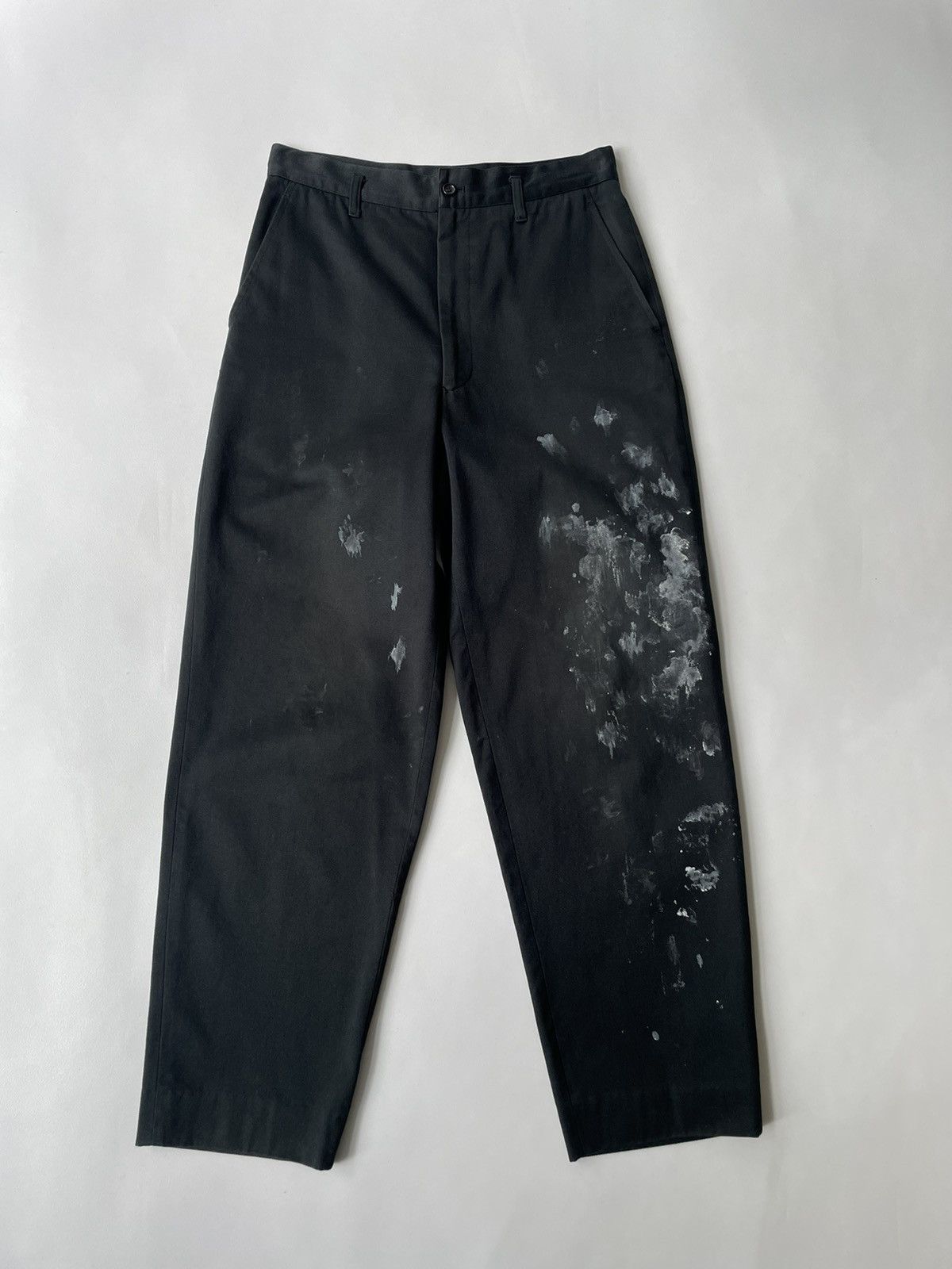 Comme des Garcons 1989 Black Cotton ‘Paint Splat’ Pants Size US 30 / EU 46 - 12 Thumbnail