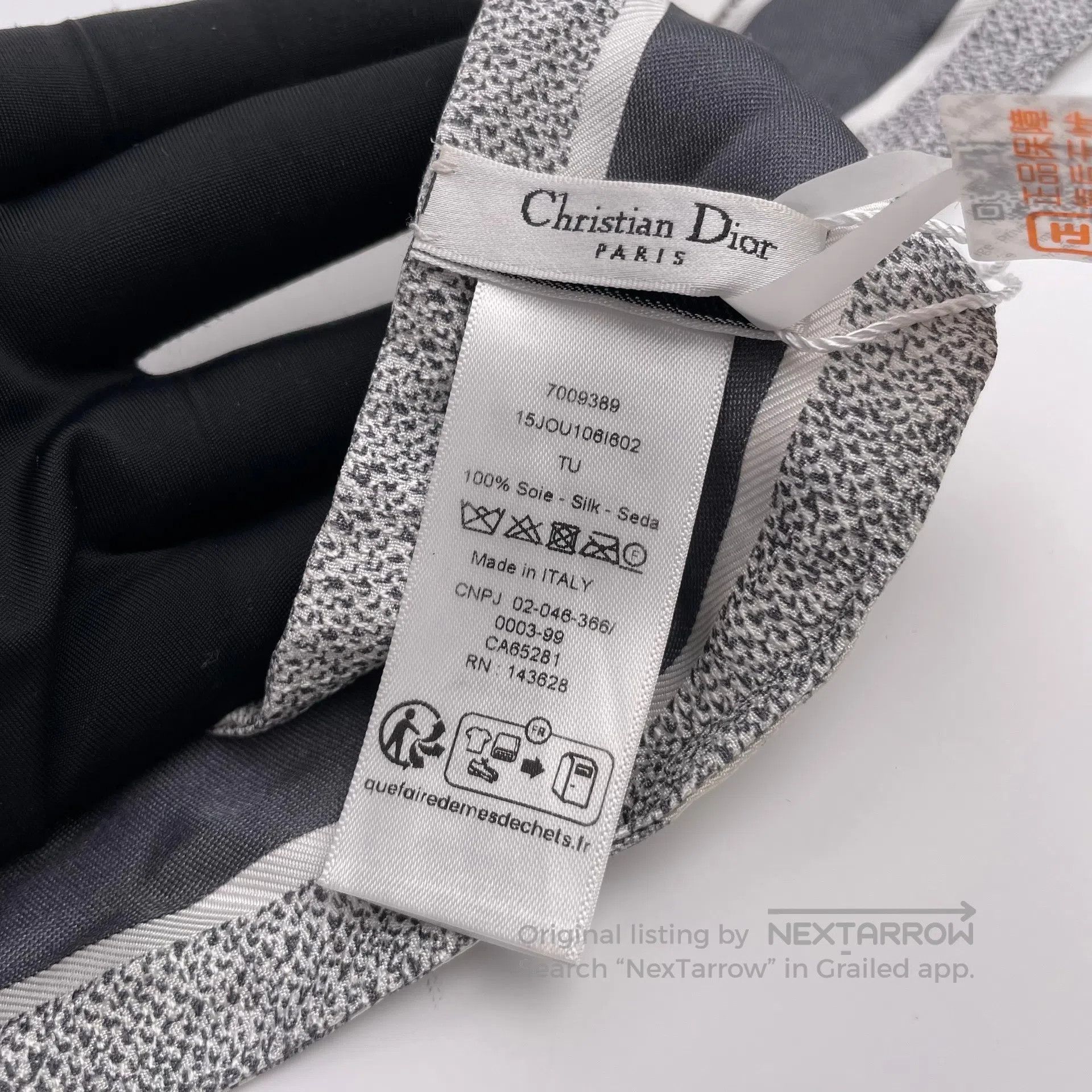 Dior Dior Silk Scarf Hair Tie| Size ONE SIZE - 6 Thumbnail