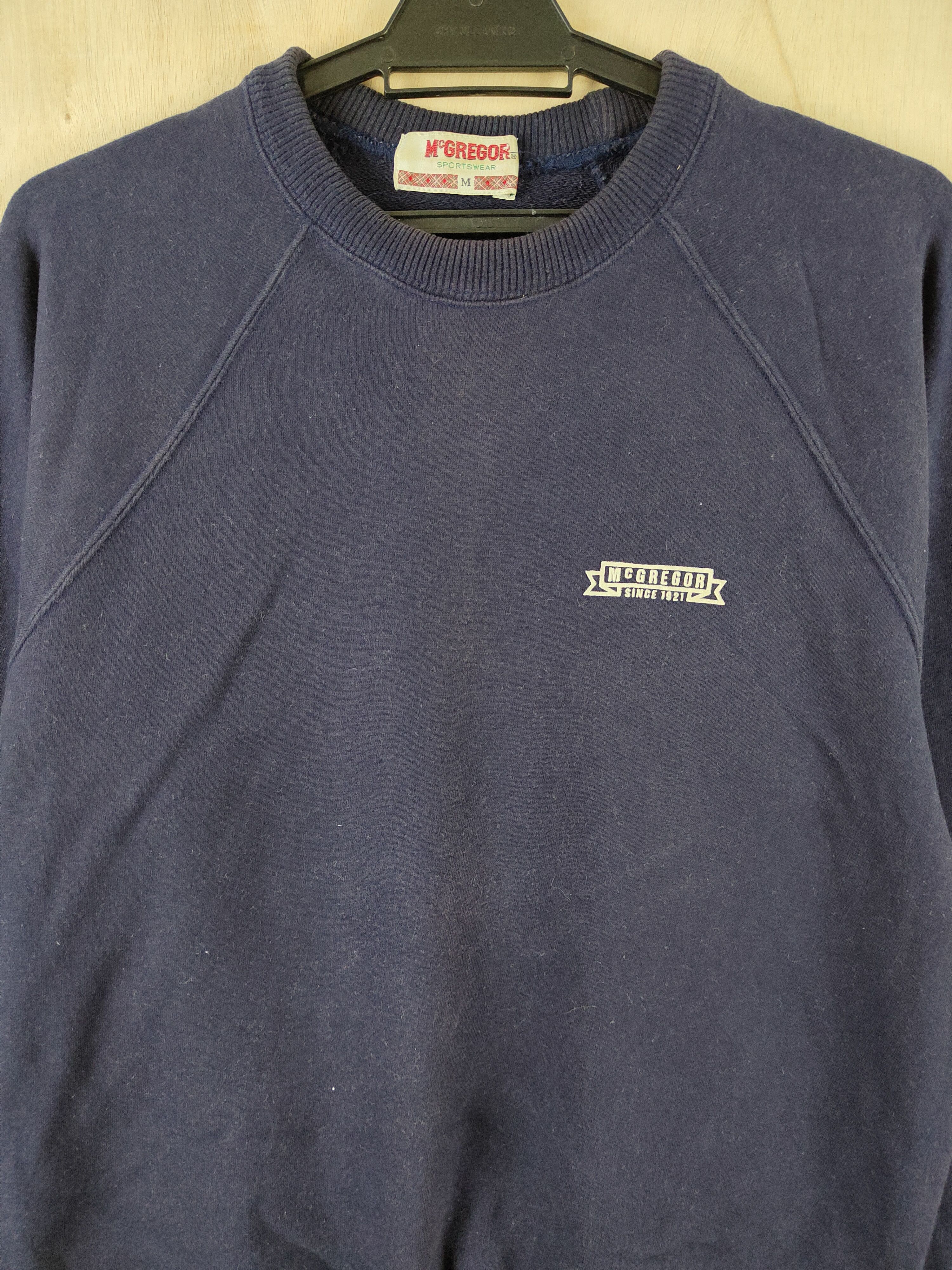 Japanese Brand × McGregor × Vintage McGregor Dark Blue Sweatshirts #S2638 Size US M / EU 48-50 / 2 - 2 Thumbnail