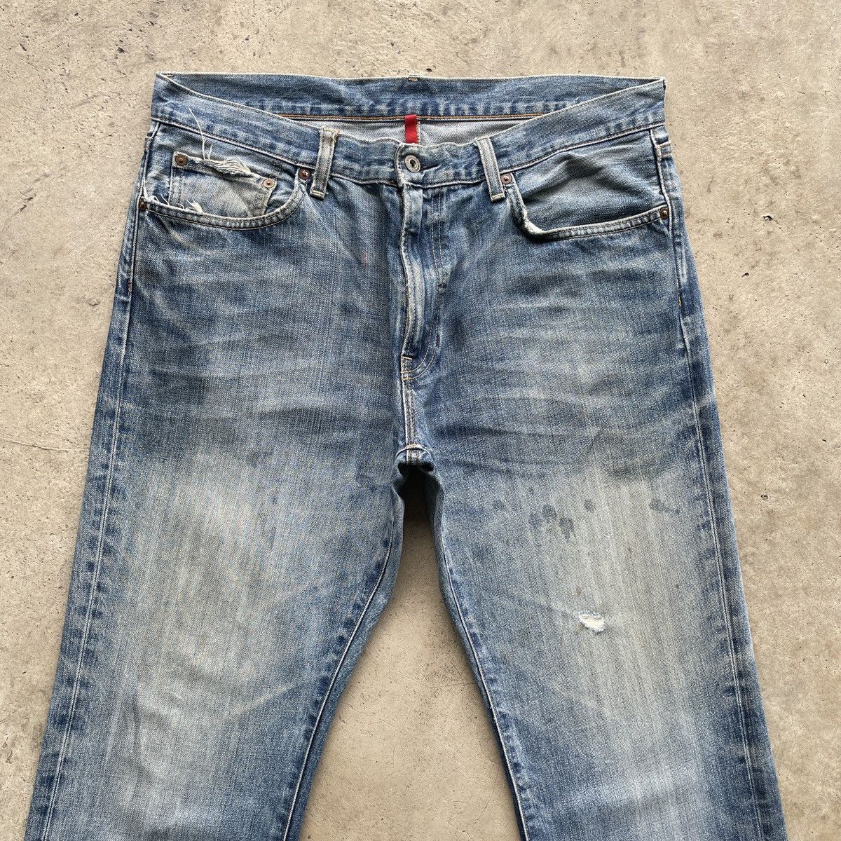 Japanese Brand W36💥 Vintage Japanese Brand UJ Faded Denim Jeans Pants Size US 36 / EU 52 - 3 Thumbnail