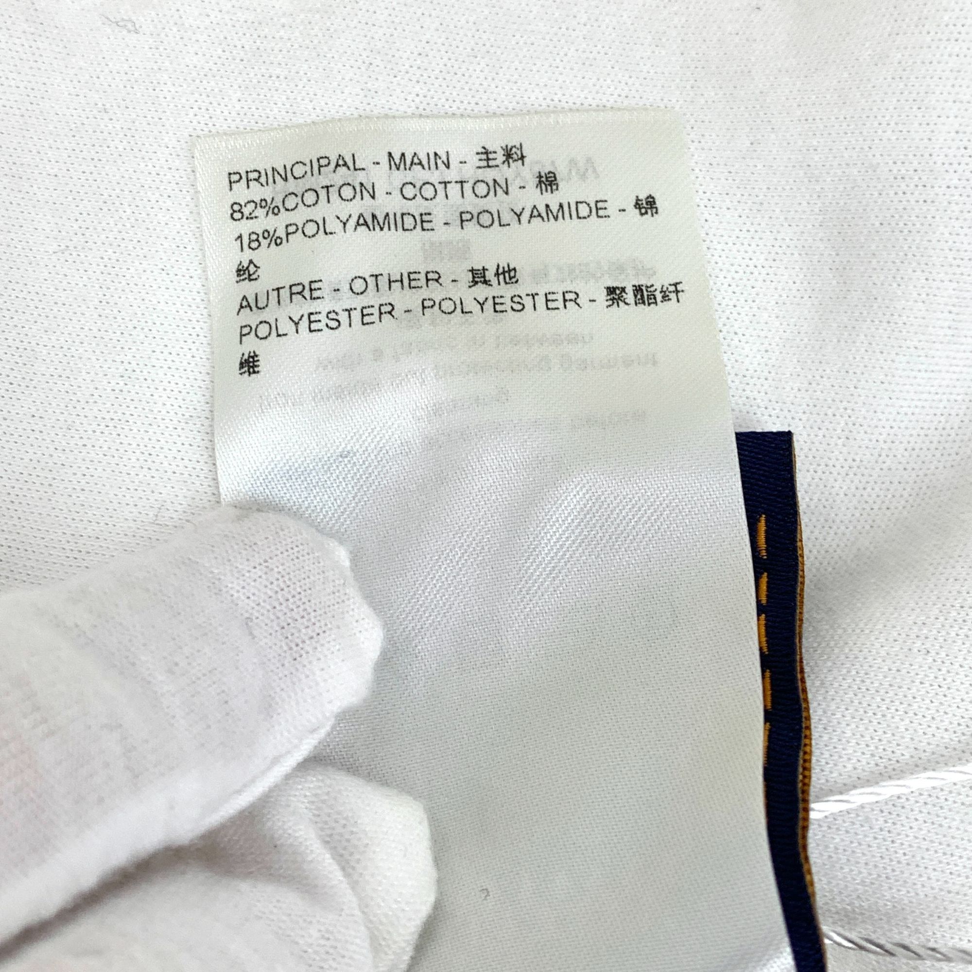 Louis Vuitton Louis Vuitton White Cotton Hooded Sweatshirt W/ Pearl Drawst Size US XXL / EU 58 / 5 - 3 Thumbnail