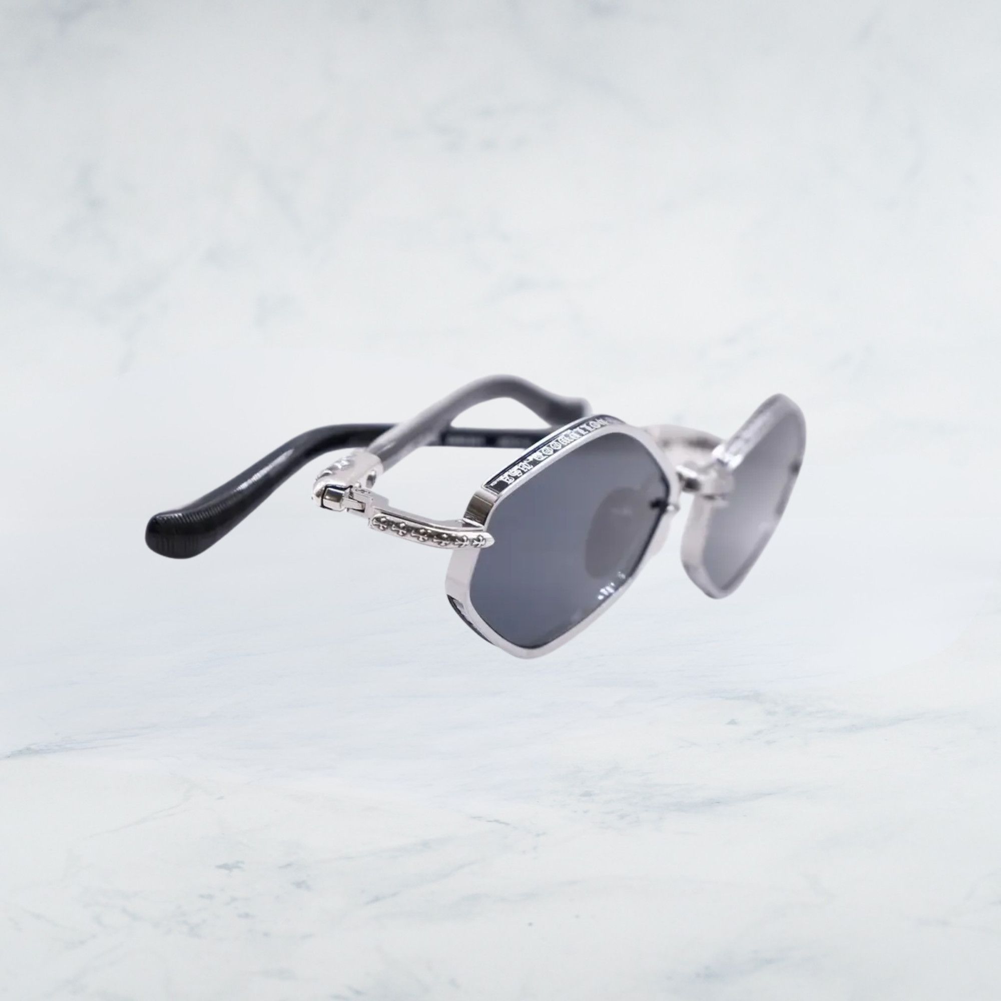 Chrome Hearts Chrome Hearts NIP SLIP BRUSHED ALLOY / BLACK SUNGLASSES Size ONE SIZE - 4 Thumbnail