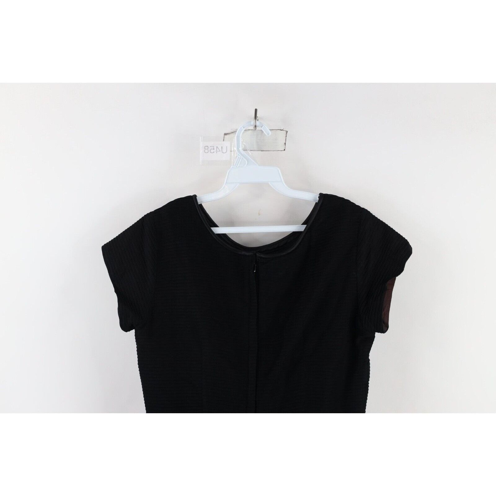 Vintage Vintage 50s 60s Rockabilly ]Distressed Satin Trim Dress Size M / US 6-8 / IT 42-44 - 11 Thumbnail